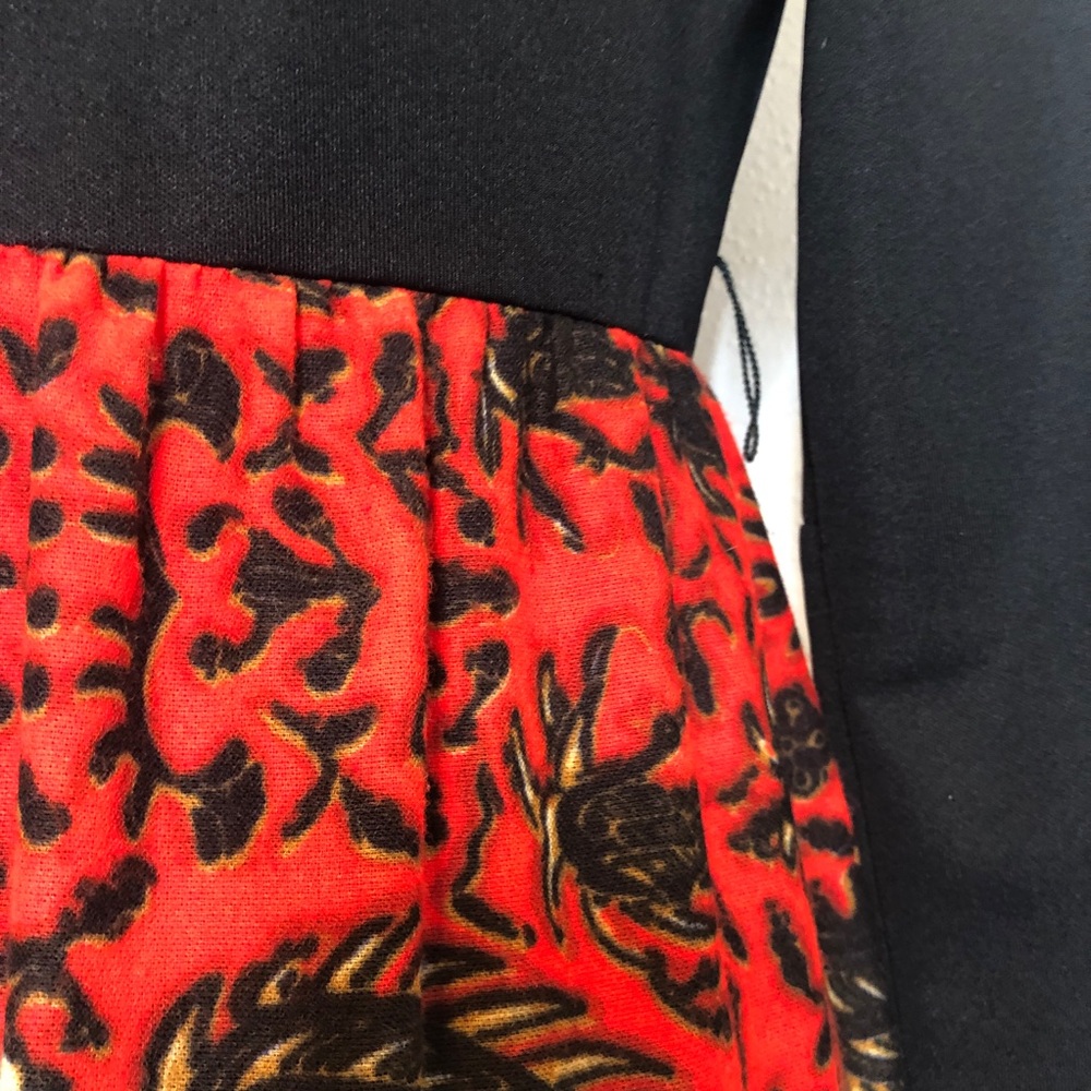 Vintage Polyester Dress With Boho Skirt - Picture 8 of 14